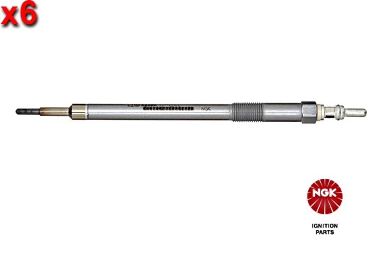 NGK 6x Glow Plug For MERCEDES C218 W218 X218 W218 Cls X218 11-17 6421590101