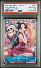 2025 ONE PIECE JAPANESE OP13-CARRYING ON HIS WILL #051 BOA HANCOCK PSA 10