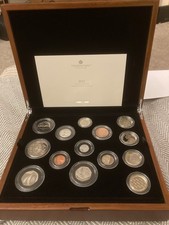 2022 Royal Mint 13 coin Premium Proof Set in Case with COA & Outer Box 37212