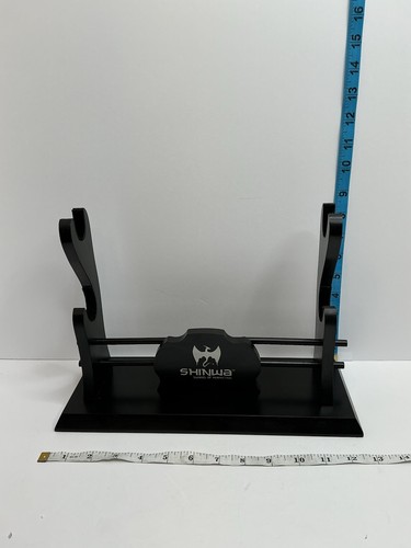 Shinwa Deluxe Double Table Samurai Katana Sword Display Stand Holder Mount