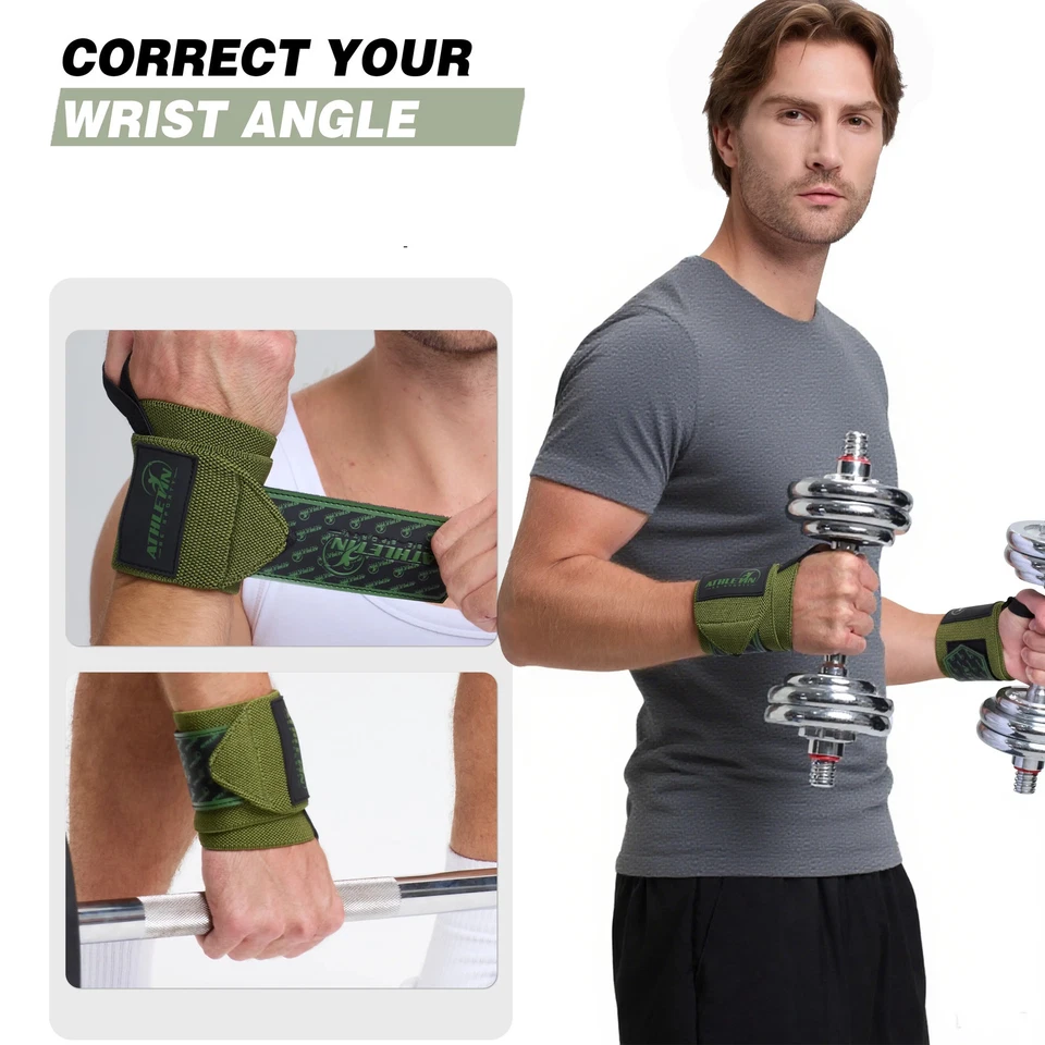 Wrist Wraps 18" Heavy-Duty Support with Thumb Loop for Lifting & Training - Image 2 of 4