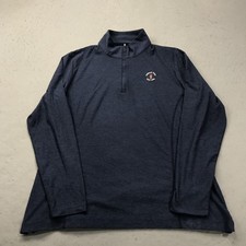 Harbour Town Golf Links Jacket Womens XL Blue Peter Millar Golf 1/4 Quarter Zip