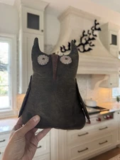 OOAK Folk Primative Handmade Halloween Spooky Owl RARE 2012