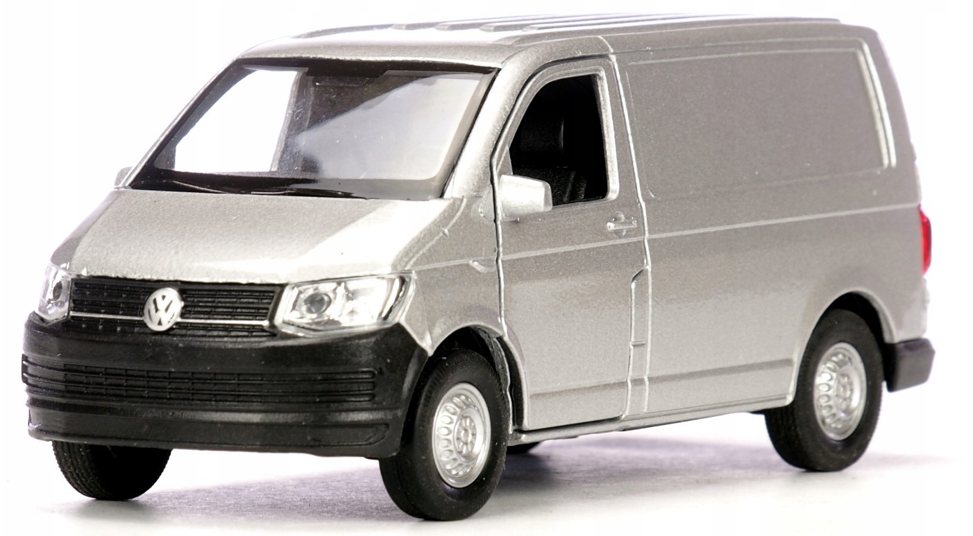 Welly Volkswagen Transporter T6 Van Silver 1:34 1:39 Scales 4.5 Inch Diecast