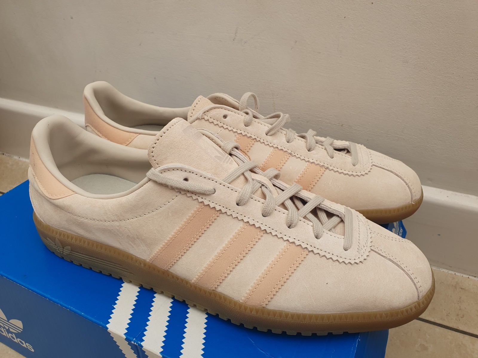 Hombre Adidas Originales Bermudas GY7388 Entrenadores Retro Trifolio 10.5 10 1/2 45 1/3