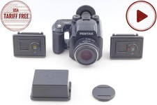  Near MINT Pentax 645N Body  FA 75mm f2.8 AF Lens 120 220 Film Back From JAPAN