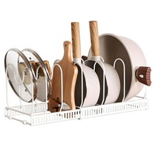 Expandable Pan Lid Organiser Rack Adjustable Cupboard Organisers Cabinet Storage