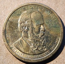 2011 P Rutherford B Hayes Presidential Dollar Coin