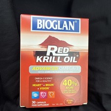 Image of Bioglan Red Krill Oil Advanced Omega-3 30 Capsules Reflux Free Eco-Harvest