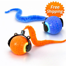 Interactive Cat Toy Ball, USB Rechargeable, Smart Motion Rolling Toy for Pets