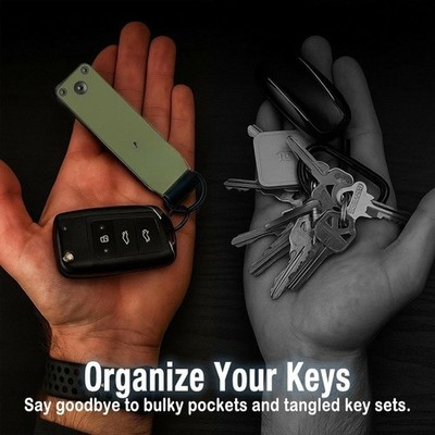 Compact Durable Sturdy Lightweight Sleek Premium Aluminum Tracker Key Holder
