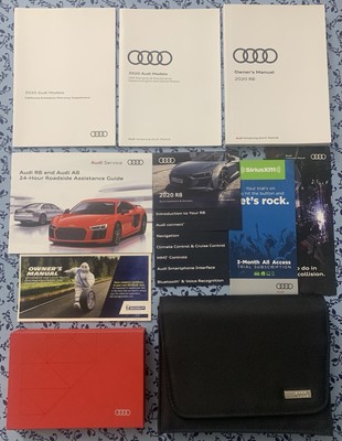 2020 AUDI R8 OWNERS MANUAL 5.2 V10 PERFORMANCE SPYDER COUPE FULL OEM SET A+