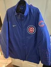 2025 Chicago Cubs Player Dugout Coat Grey Goose Down Lined Brand New Tags XXL