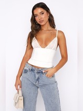 White Fox Blessed Life Bustier White
