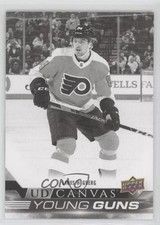2022-23 Upper Deck Series 2 UD Canvas Young Guns Black & White Linus Hogberg 2vh