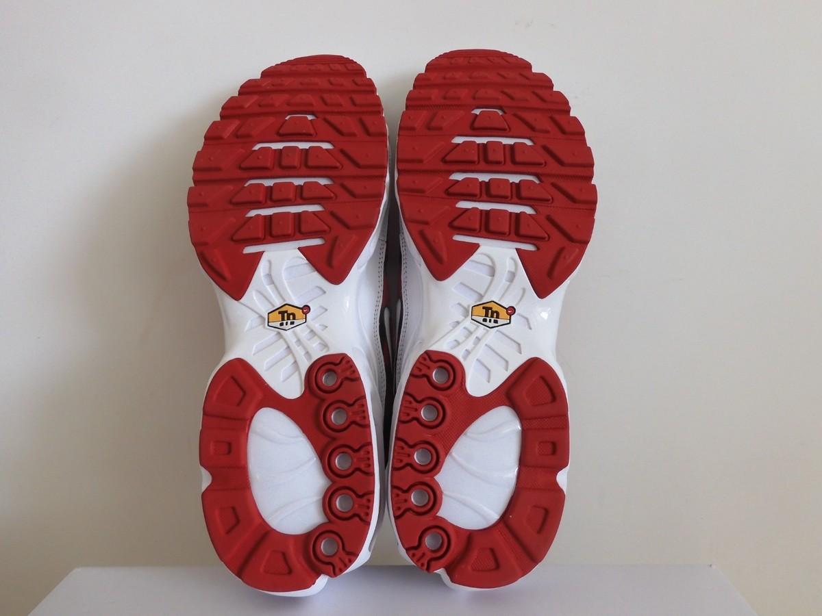 Nike Air Max Plus By You Red-White Womens Sz 13.5/ Mens Sz 12