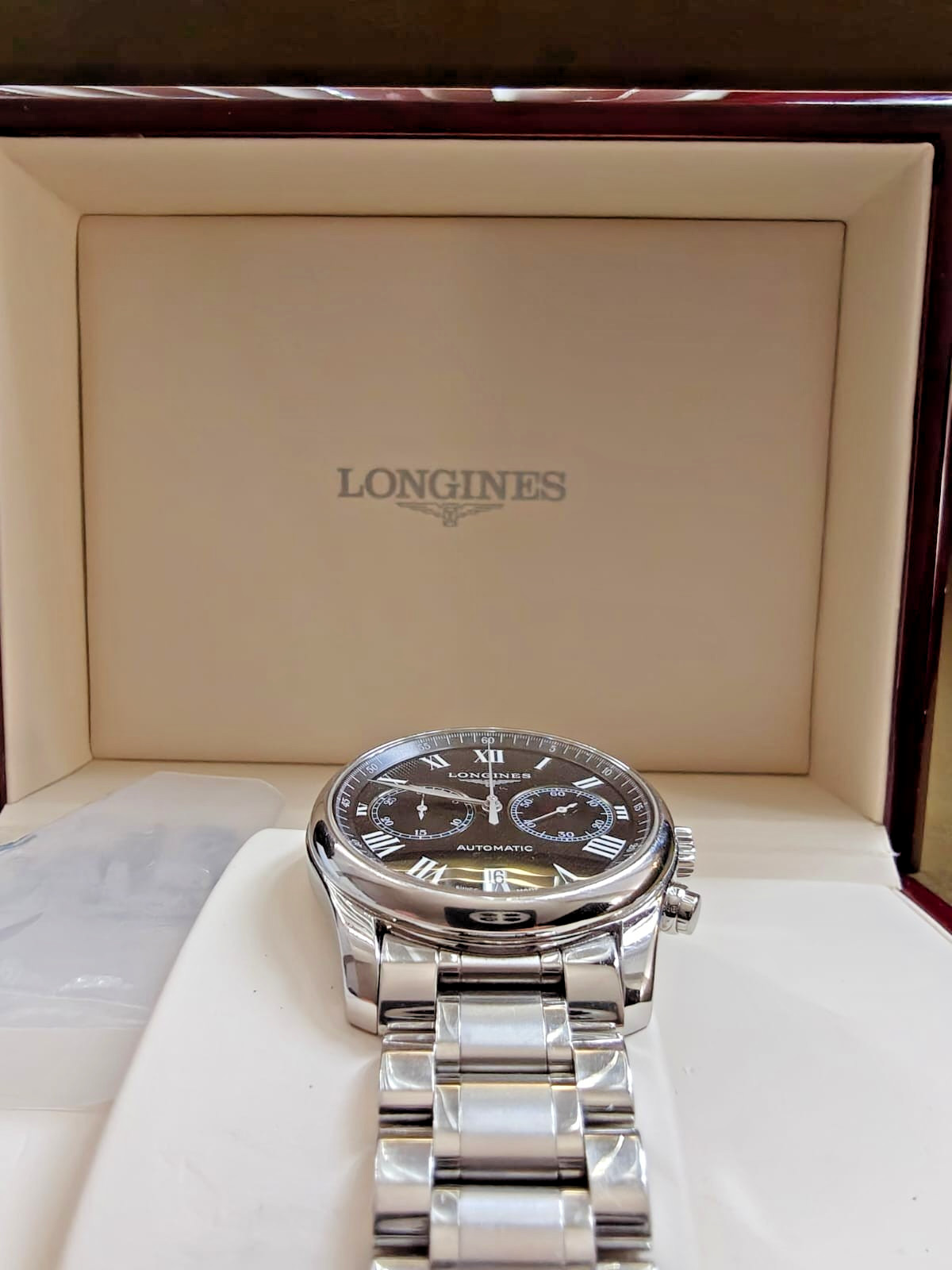 LONGINES WATCH MASTER COLLECTION CHRONOGRAPH L2.629.4.51.6  AUTOMATIC DATE MEN'S