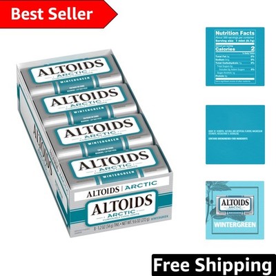 Sugar-Free Arctic Wintergreen Breath Mints, 8 Pack - Minty Fresh Confidence