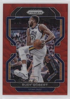 2021-22 Panini Prizm Ruby Wave Prizm Rudy Gobert #239 0wp8