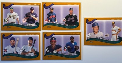 2002 Topps Who Would Have Thought Lot of 5 / Sosa Alomar Giambi Grace Garvey