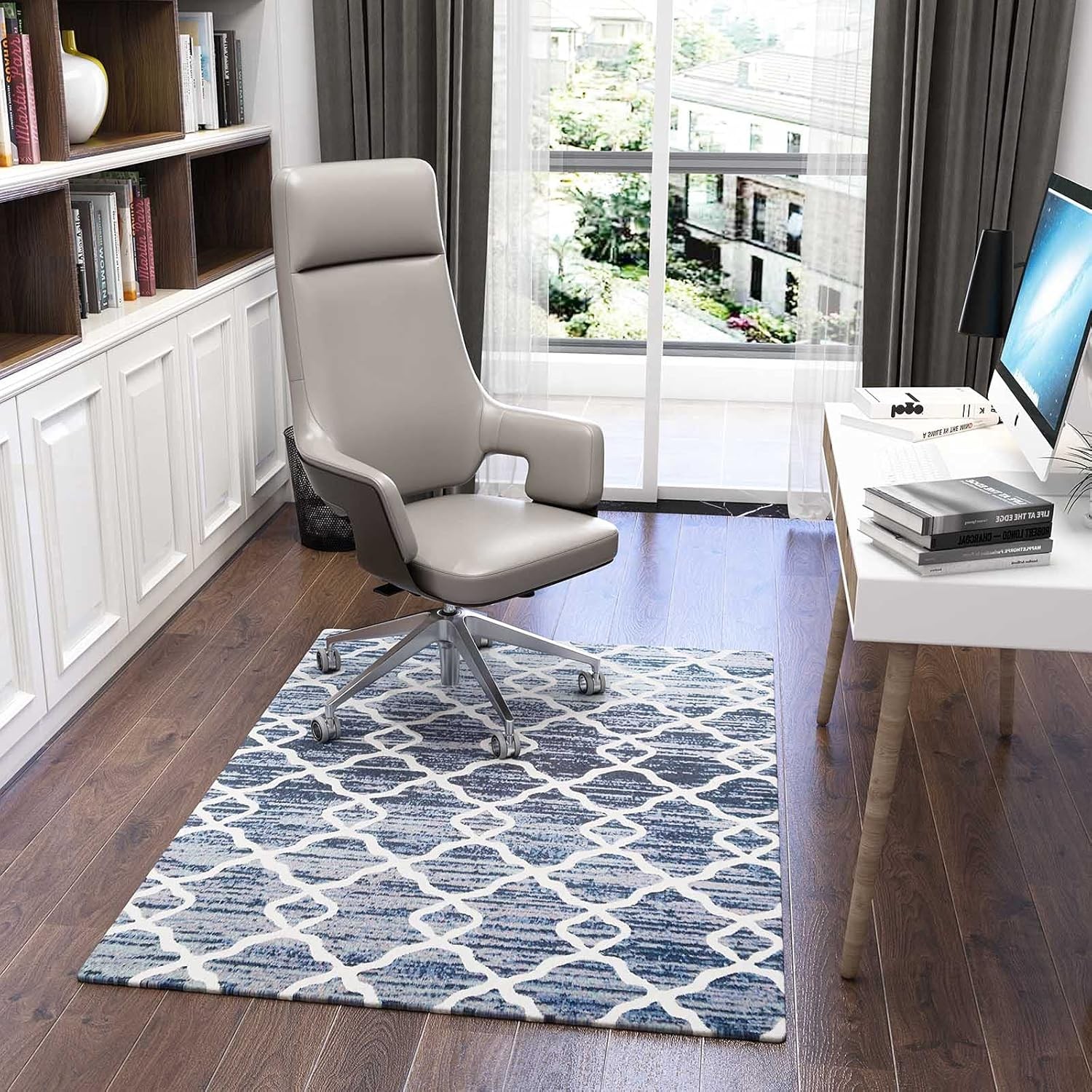Luxury Chair Mat for Carpeted Floor 120x90cm Office Chair Mat Hardwood Floors