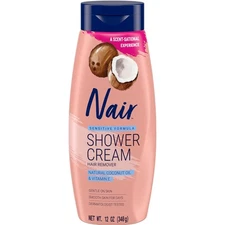 Nair Sensitive Shower Cream Hair Remover with Natural 12 Ounce (Pack of 1) 
