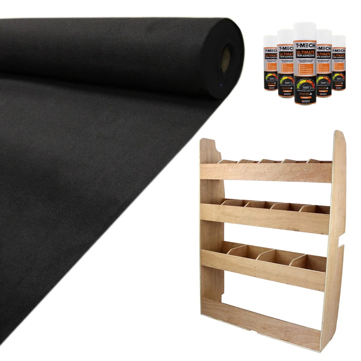 Doublure en feutre isolant de 11 m² pour habillage intérieur Ford Transit