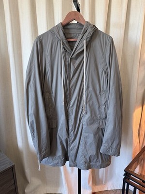 Rick Owens DRKSHDW SS18 Fishtail Parka in Stone SIZE S