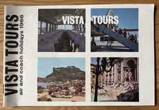 Vintage 1960's VISTA TOURS 1966 Air Coach Holidays TRAVEL BROCHURE