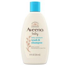 Aveeno Baby Wash and Shampoo 8 Fl Oz Tear Free Gentle Cleansing Formula