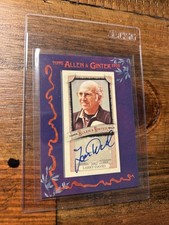 2025 Topps Allen & Ginter Larry David Purple Framed Mini Blue Ink Autograph