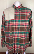Vtg 90s Polo Ralph Lauren Flannel Shooting Shirt XL Made In USA 100% Cotton Hunt