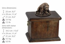 Staffordshire Bull Terrier Mom, Urn, Cold Bronze, ArtDog, DE, Type 2