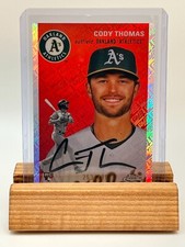 2023 Topps Chrome Cody Thomas TOPPS LOGO REFRACTOR /499 OAKLAND RC 104 TCPA