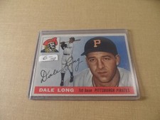 R-134 1955 topps baseball card DALE LONG #127 first base Pittsburgh Pirates