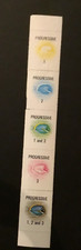 AOP Tonga unidentified PROGRESSIVE Proofs FISH strip of 5 MNH