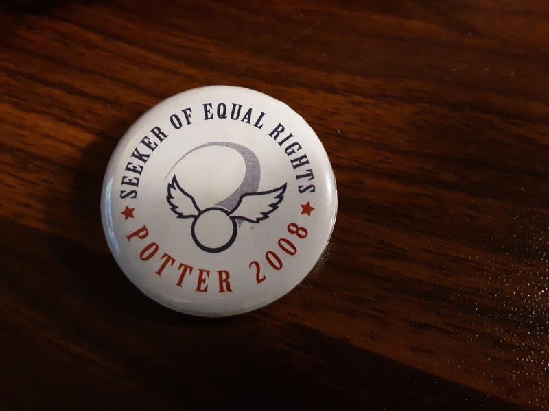 Harry Potter 2008 pin Seeker of Equal Rights