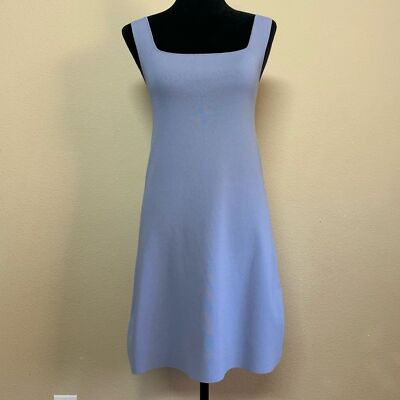 Love, Bonito dress women 4 square neck stretchy A-line blue