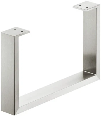 Häfele Möbelkufe zum Anschrauben Edelstahl Kufe Möbel Gestell Bankkufe 400x250 - Bild 1 von 4