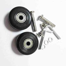 2 Set Luggage Suitcase Replacement Wheels Axles Deluxe Repair OD 40mm