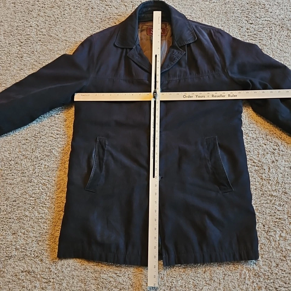 Chaqueta Newport Harbor Para Hombre Mediana Negra Lavable Gamuza-como Cremallera en Forro Foto 4 de 4