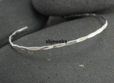 Boho 925 Sterling Silver Beautiful Cuff Best Handmade Jewelry Wedding Gift E-756