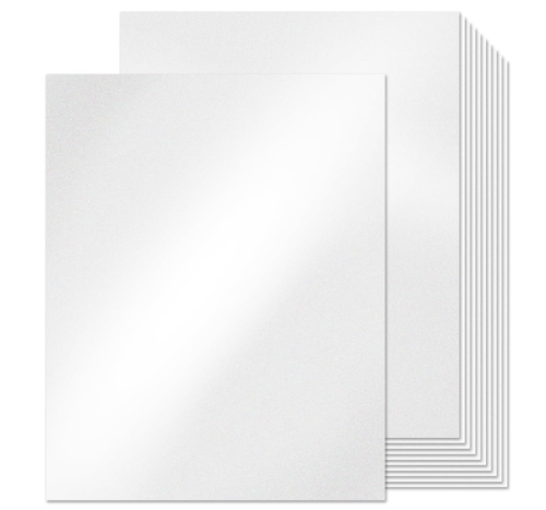 36 Hojas Cartulina Brillo Crema, 8.5 X 11 Papel Cartu... | Cuotas Sin