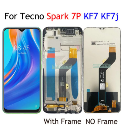 For Tecno Spark 7P KF7 KF7j LCD Display Touch Screen Digitizer Assembly Replace