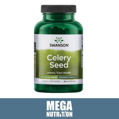 Swanson Celery Seed Maximum Strength Aid Urinary Tract Health 500mg 180 Capsules
