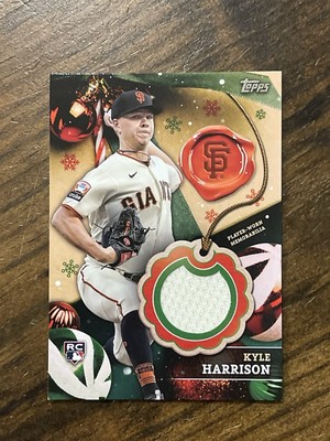 2024 Topps Holiday Kyle Harrison Jersey Patch Relic • #RC-KH | eBay
