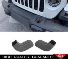 Factory Bumper Tow Hook Covers For Jeep Wrangler JK JL & Gladiator JT 07+ Black