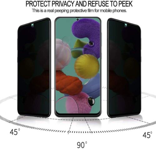 Pack de 2 pour Xiaomi Redmi Nokia Meizu verre trempé protection d'écran anti-intimité - Photo 1 sur 1