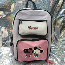 Bolso Mochila Pucca Morado y Rosa Usado Tal cual 15x12