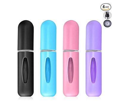 4PCS Portable Mini Refillable Perfume Atomizer Bottle, Refillable Bottles